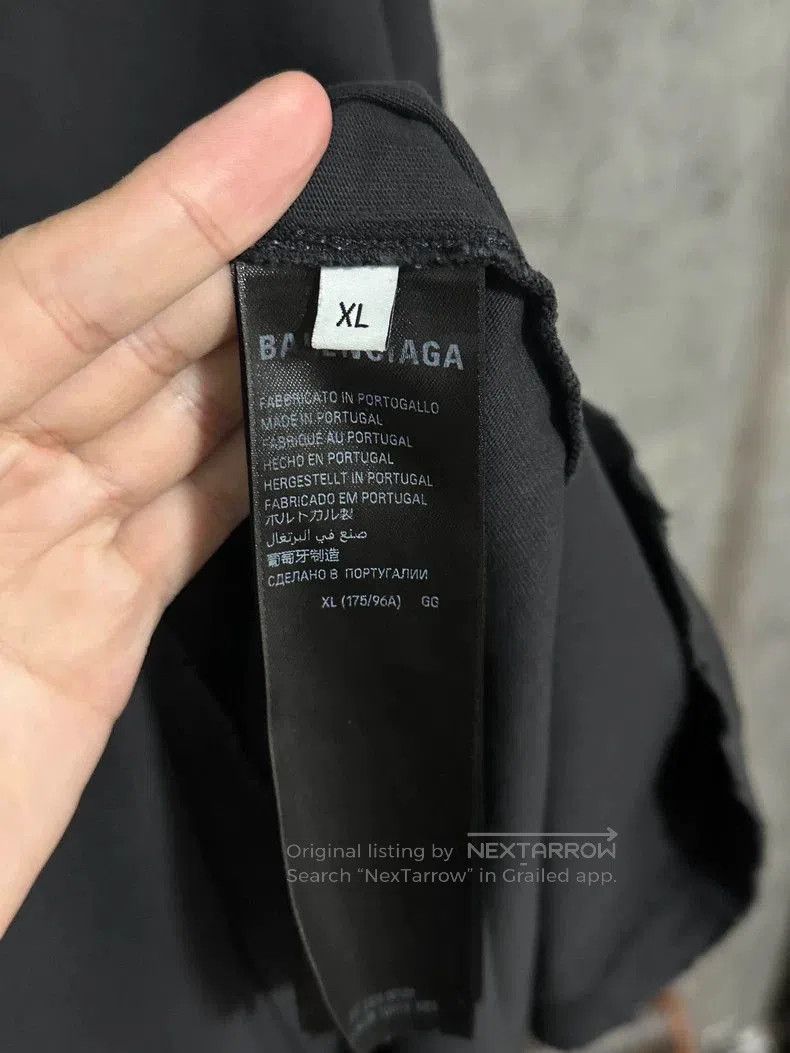 Balenciaga Balenciaga Statue of Liberty Distressed T-shirt. Size US XL / EU 56 / 4 - 3 Thumbnail