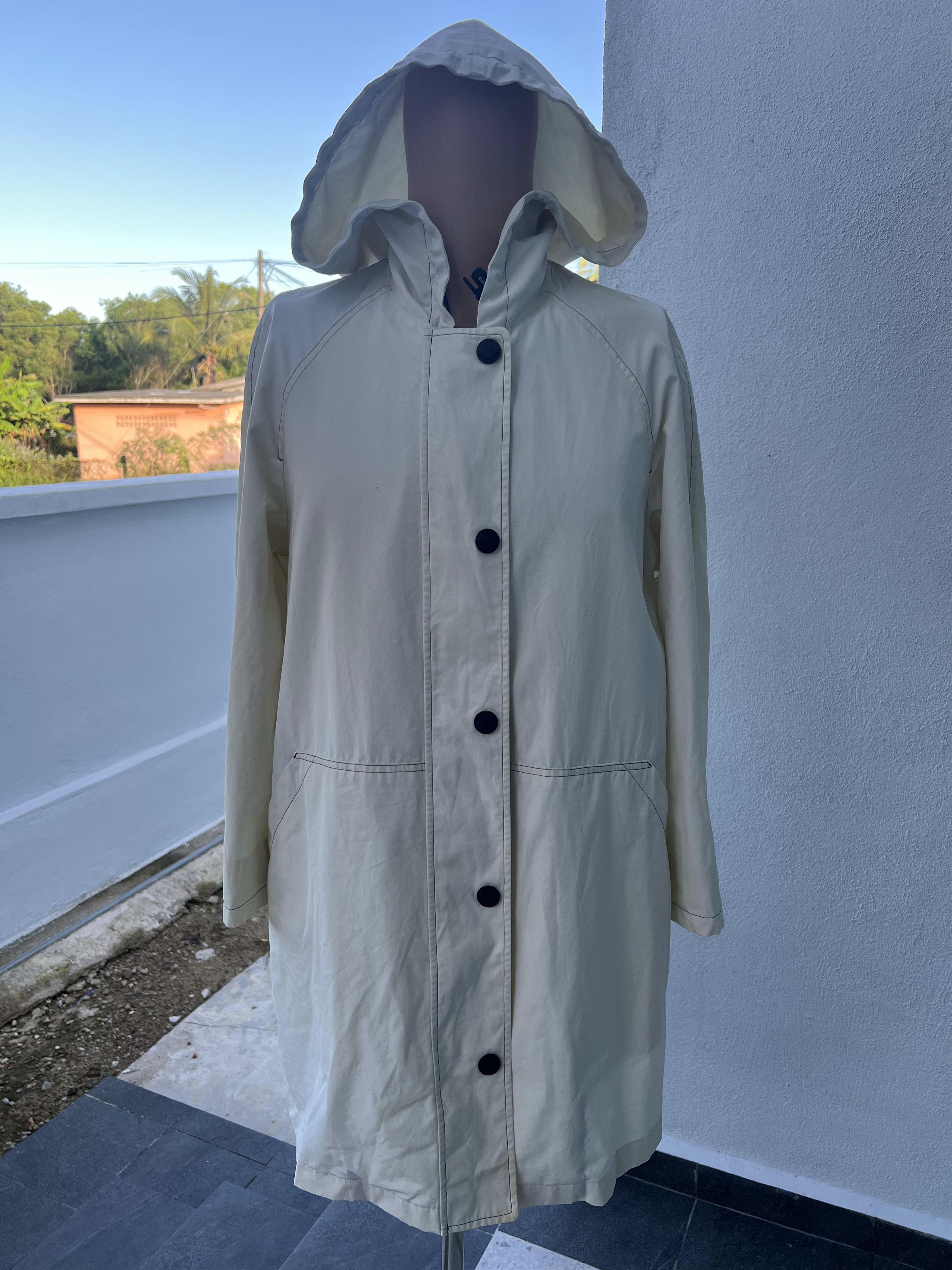 Burberry × Vintage Burberrys Sports Coat 7 Cotton White FNA29-360 Size M / US 6-8 / IT 42-44 - 1 Thumbnail