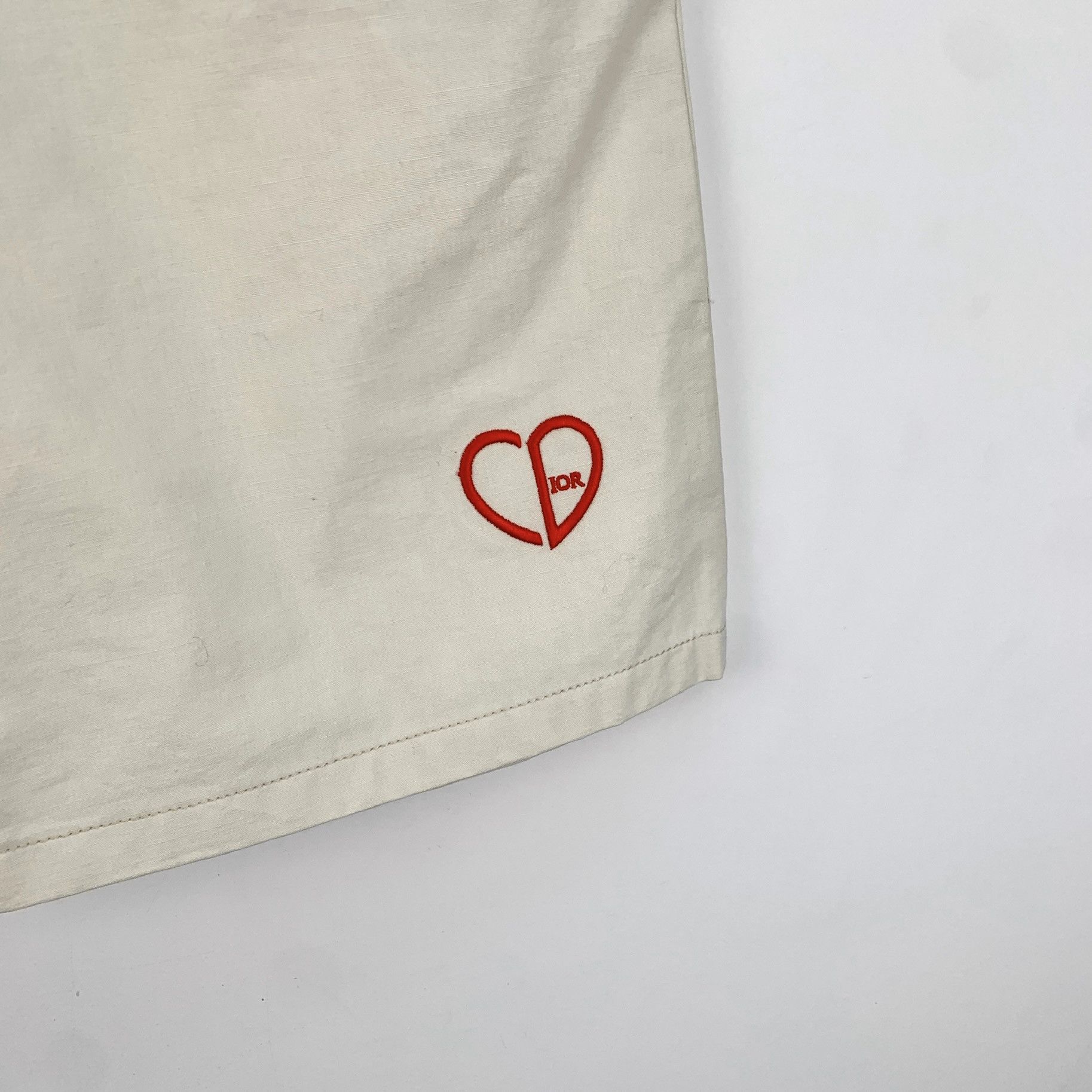 Dior Dior Shorts – 2024 Ivory Heart Cotton Denim (Size 31) Size 31" - 5 Thumbnail