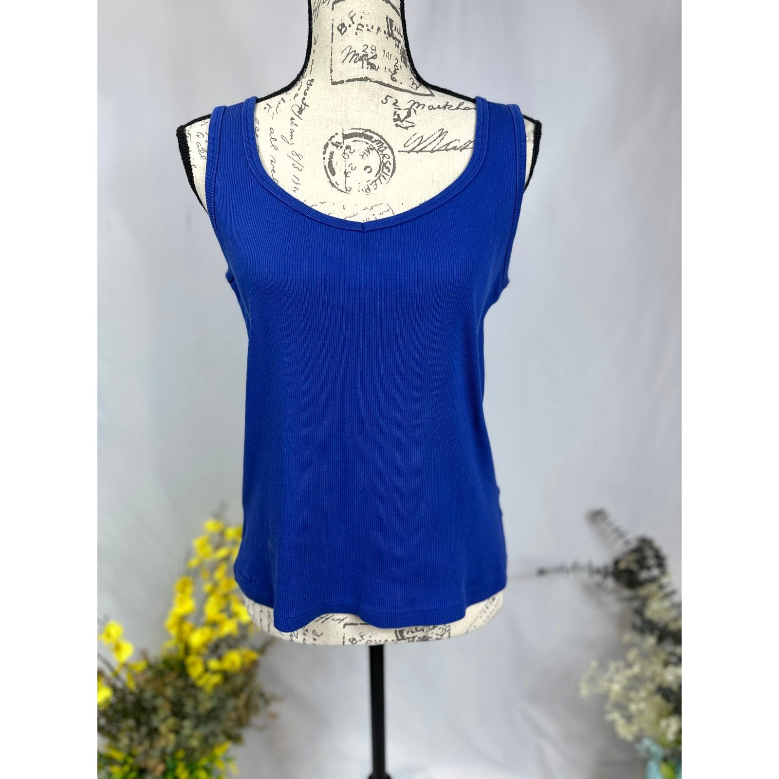 Ralph Lauren Ralph Lauren Women’s Sleeveless Knit Tank Top Blue M Size M / US 6-8 / IT 42-44 - 5 Thumbnail