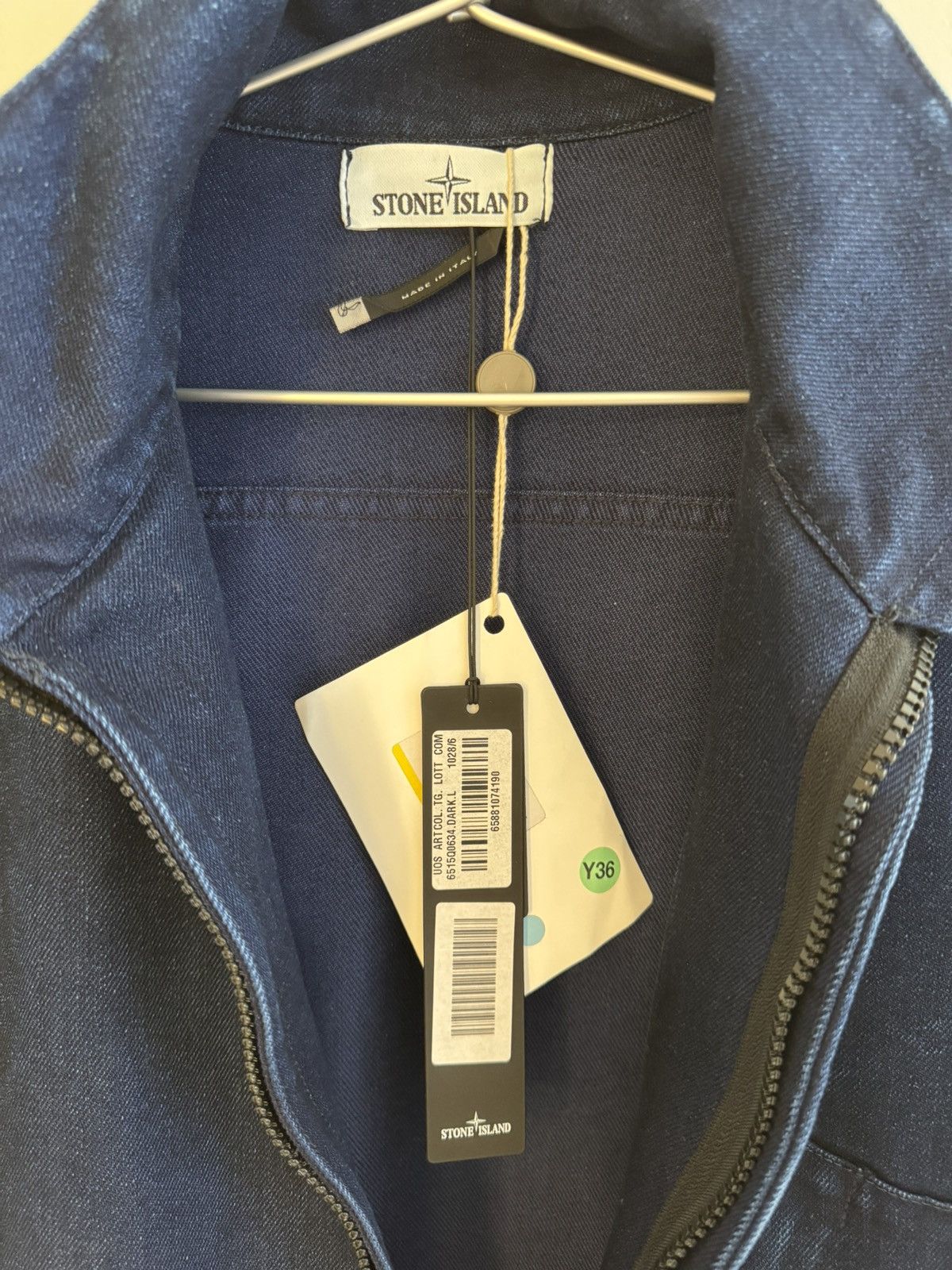Stone Island Stone Island Polypropylene Denim Articulated Jacket sz L Size US L / EU 52-54 / 3 - 2 Thumbnail