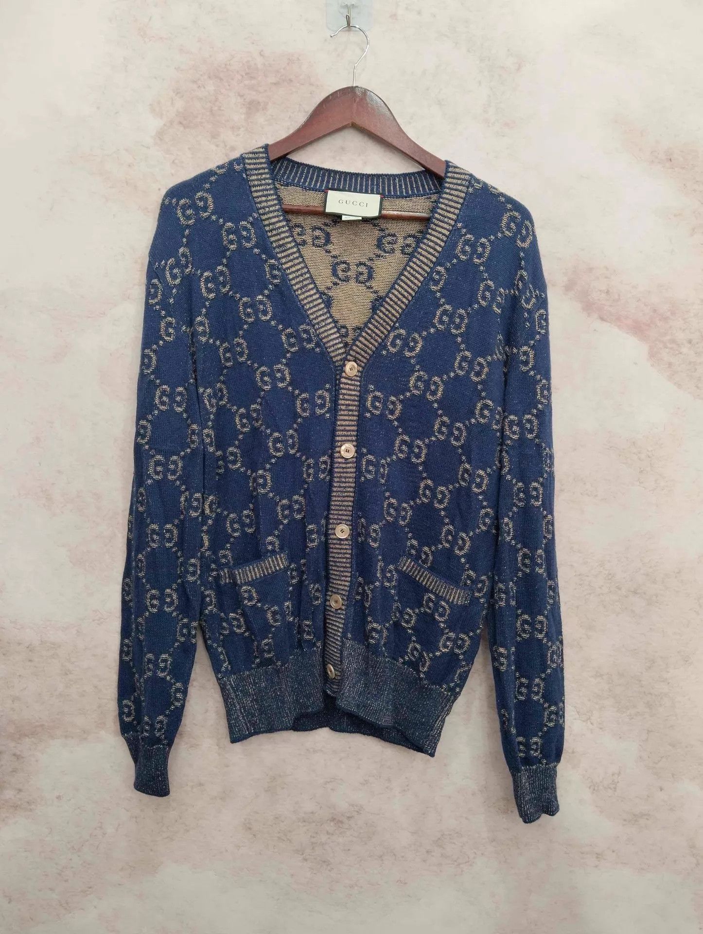 Gucci GUCCI All-Over Print Knit Cardigan S 95 New Size US S / EU 44-46 / 1 - 1 Thumbnail