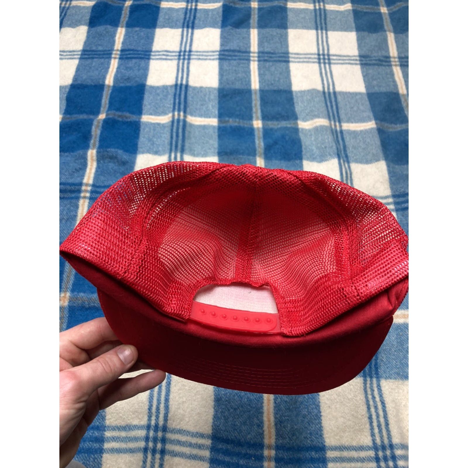 Vintage VINTAGE Northern States Supply Trucker Hat Industrial Supplies Cap headliner Men Adjustable Red Hat Mens Size ONE SIZE - 5 Thumbnail