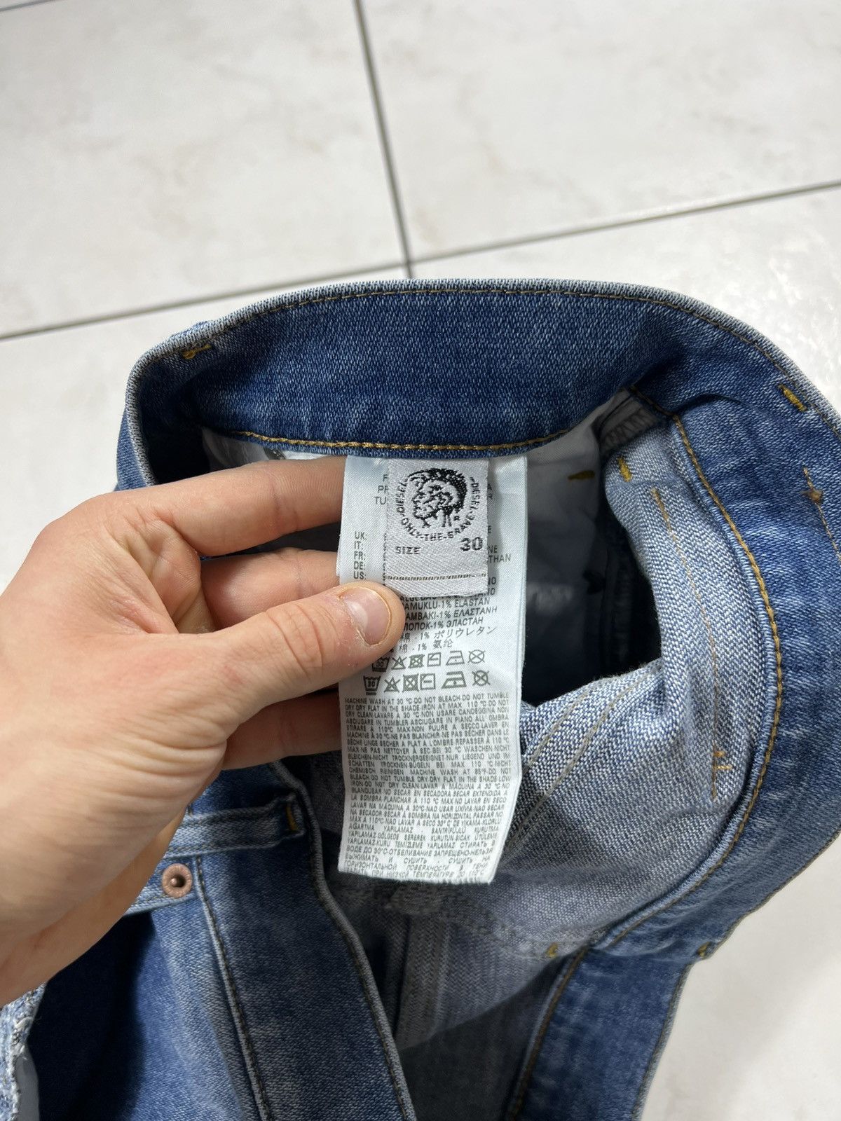 Diesel Diesel Widee-x baggy denim jeans pants wide patchwork washed Size 30" / US 8 / IT 44 - 17 Thumbnail