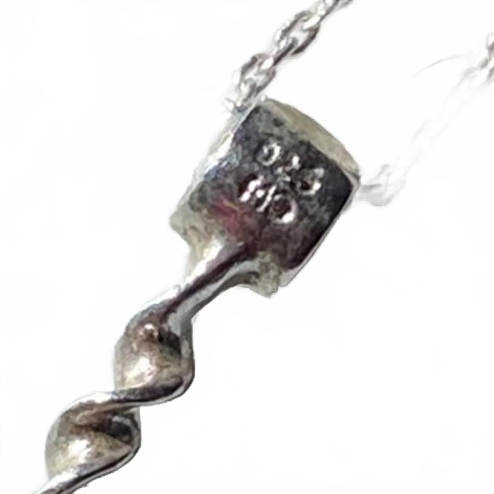Other 925 Sterling Silver Teardrop Aquamarine Pendant Necklace Size ONE SIZE - 6 Thumbnail