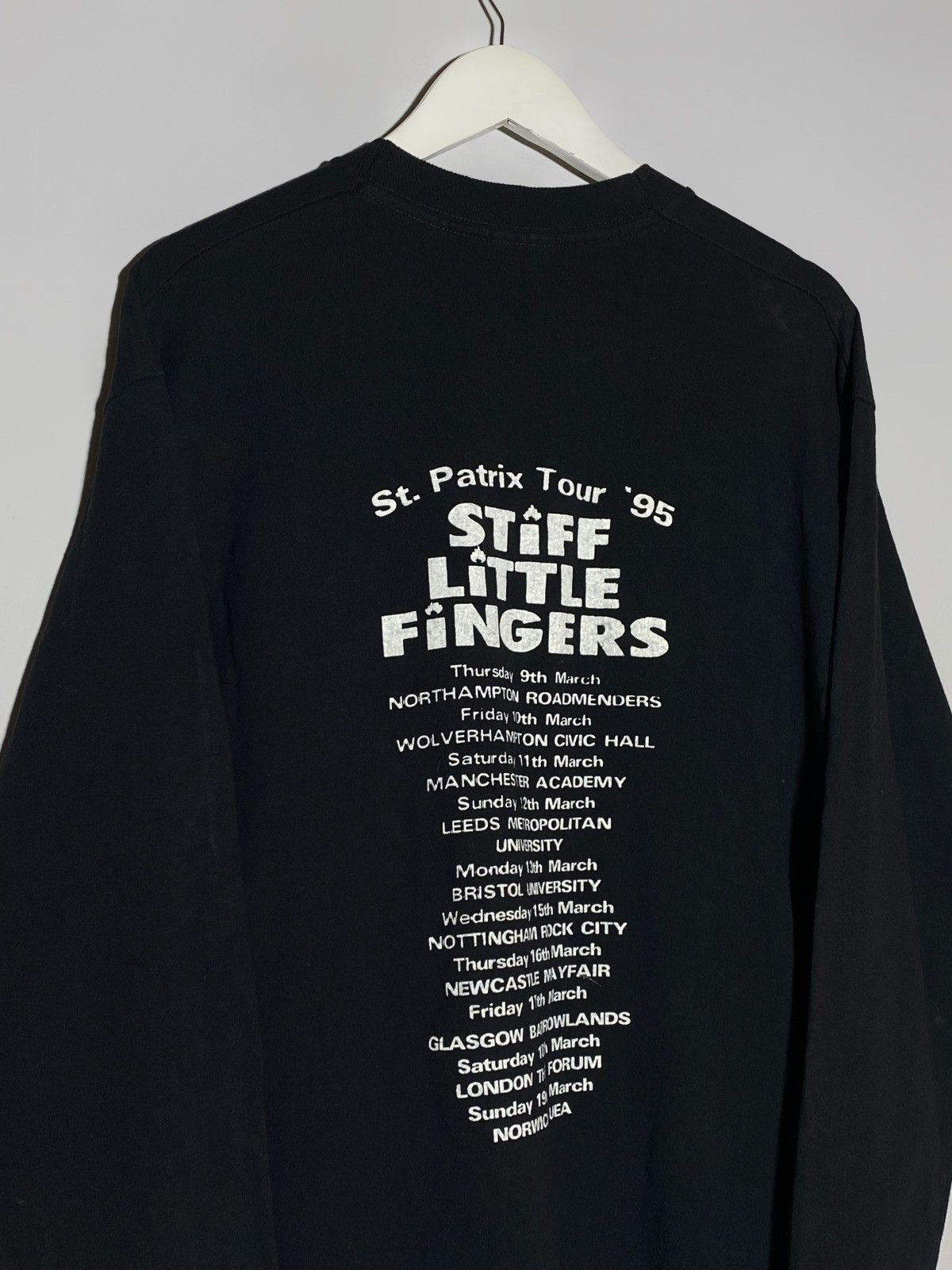 Band Tees Vintage 1995 Stiff Little Fingers St. Patrix Tour Band Shirt Size US L / EU 52-54 / 3 - 13 Thumbnail