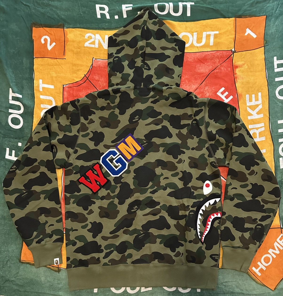 Bape BAPE 1st camo multi shark full zip hoodie Size US M / EU 48-50 / 2 - 5 Thumbnail