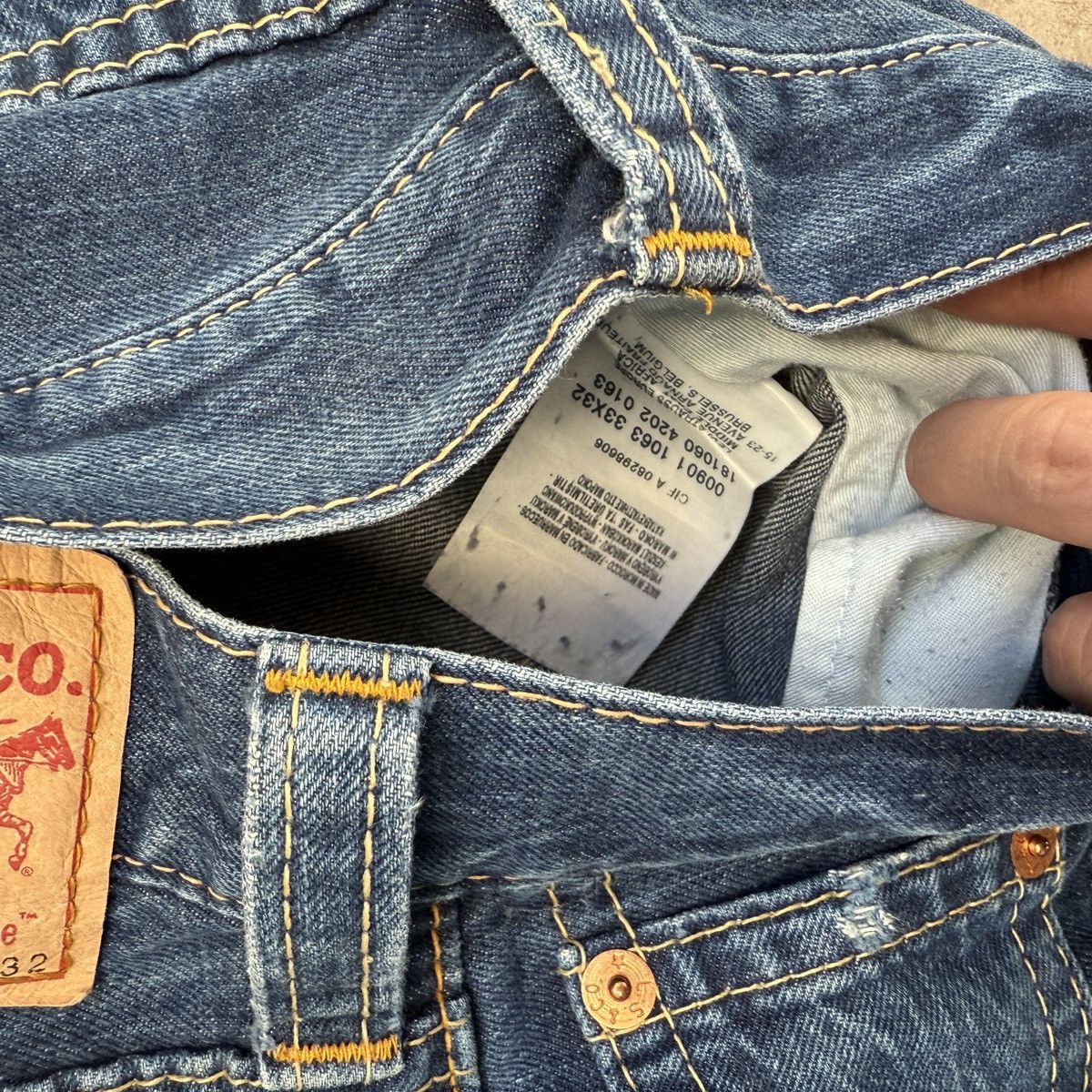 Levi's Levi’s vintage deep stitch 901 Wash Denim Size US 33 - 10 Thumbnail