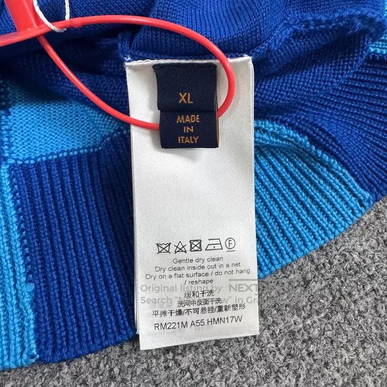 Louis Vuitton Louis Vuitton Blue color-block checkerboard pixel-letter h Size US XL / EU 56 / 4 - 7 Thumbnail