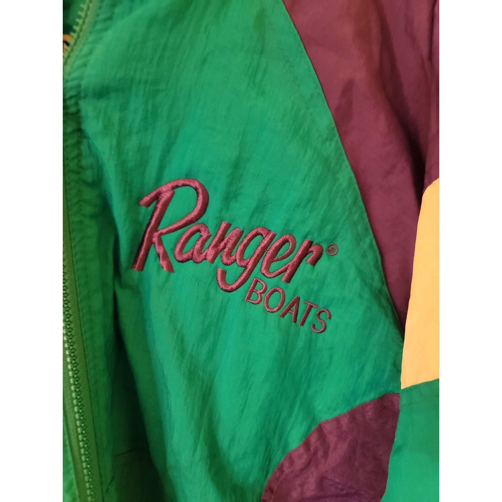 Vintage Vtg RANGER BOATS jacket turquoise purple Sz L Dunbrooke Size US L / EU 52-54 / 3 - 2 Thumbnail
