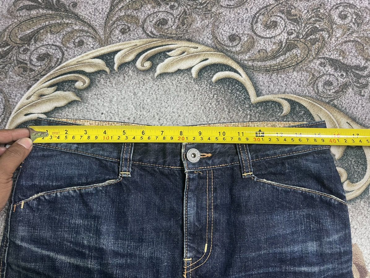 Blue Blue Japan Vintage Blue jeans mini skirt streetwear Size 31" - 3 Thumbnail