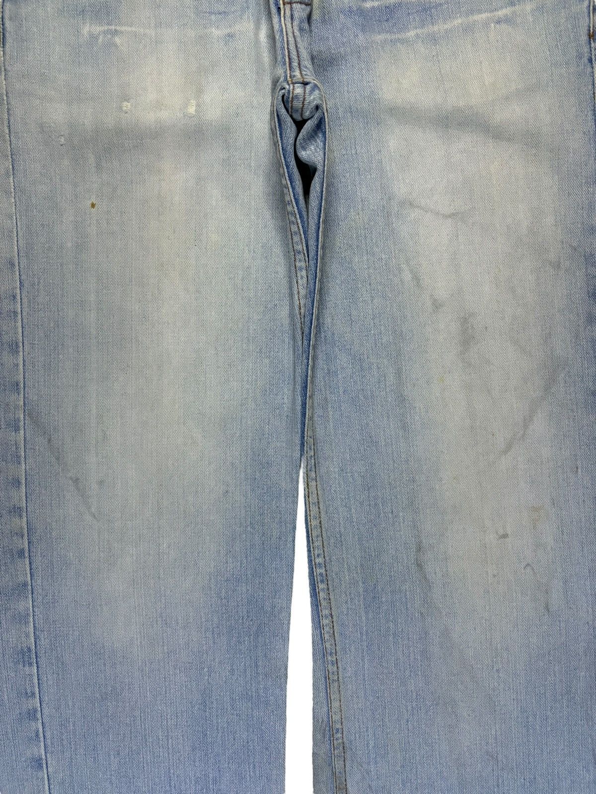 Japanese Brand SALES🔥Vintage Japanese Light Wash Distressed Loose Jeans Size US 31 - 5 Thumbnail