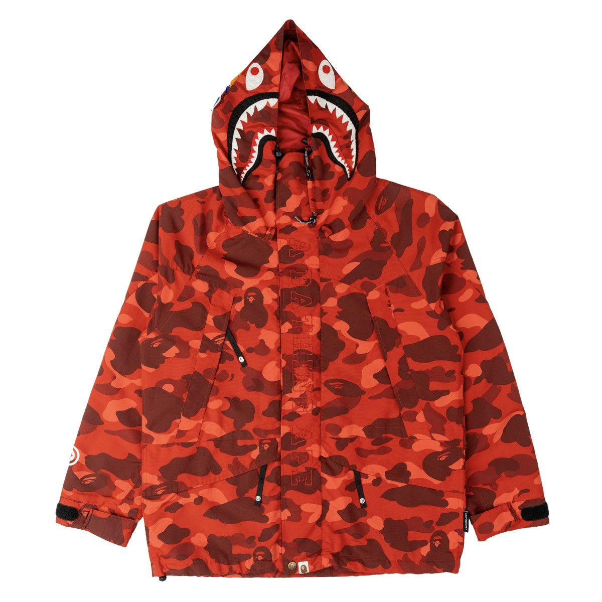 Bape Color Camo Shark Snowboard Jacket Red Size US XL / EU 56 / 4 - 1 Thumbnail