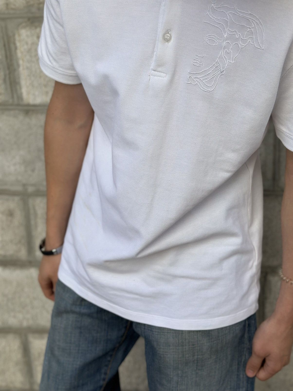 Versace Vintage Versace Polo T-shirts Italy 90s Stretwear Distressed Size US L / EU 52-54 / 3 - 5 Thumbnail