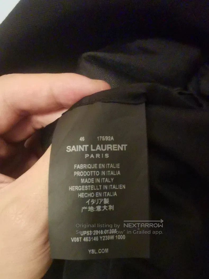 Saint Laurent Paris Saint Laurent Double-Breasted Military Jacket. Size US S / EU 44-46 / 1 - 6 Thumbnail