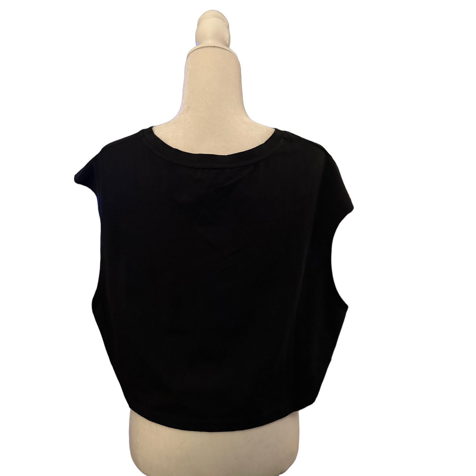Good American Good American Black Crop Top, Plus Size 2XL, NWT Size XXL / US 16-18 / IT 52-54 - 3 Thumbnail