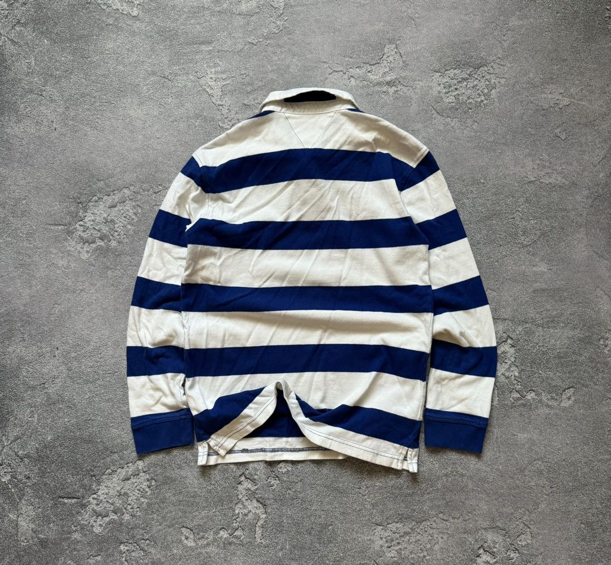 Tommy Hilfiger × Vintage Tommy Hilfiger S striped rugby 🏉 sweatshirt long sleeve polo Size US S / EU 44-46 / 1 - 13 Thumbnail