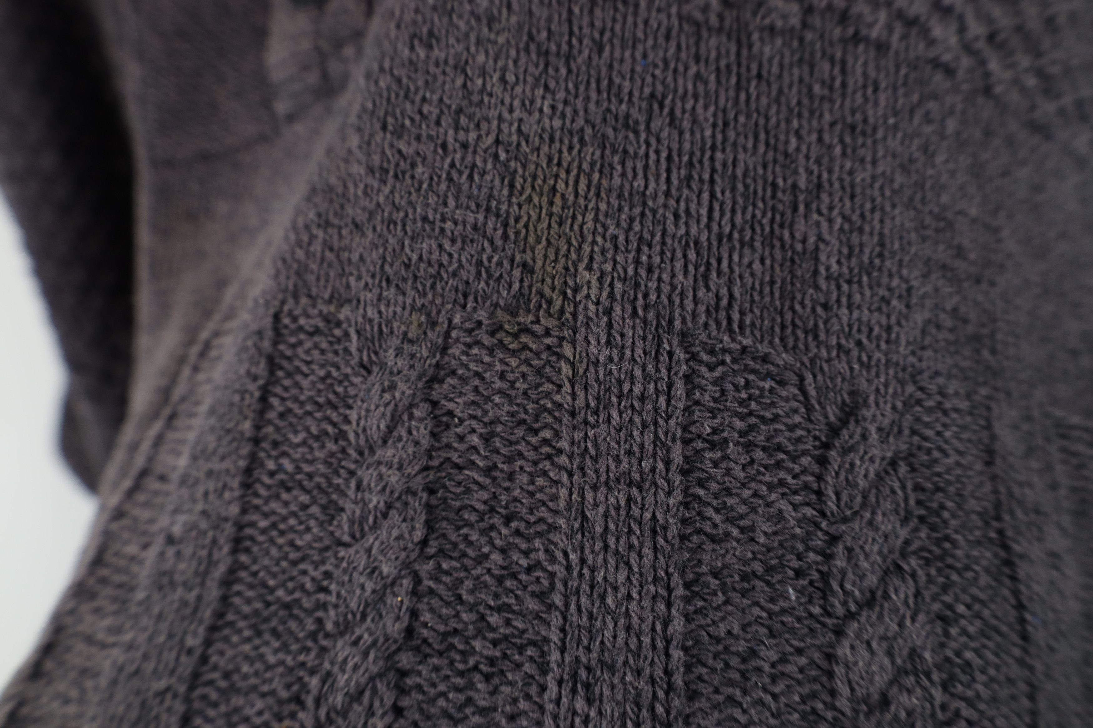 Vintage Buckle BKE Chunky Fisherman Cable Knit Henley Sweater Gray Size US XXL / EU 58 / 5 - 8 Thumbnail