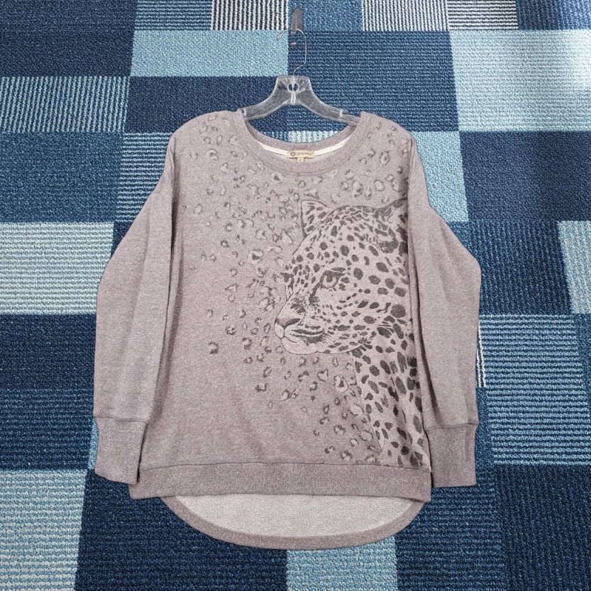 Vintage Democracy Sweater Womens S Small Brown Long Sleeve Pullover Leopard Animal Print Pullover Sweatshirt Womens S Brown Leopard Print Size S / US 4 / IT 40 - 1 Thumbnail