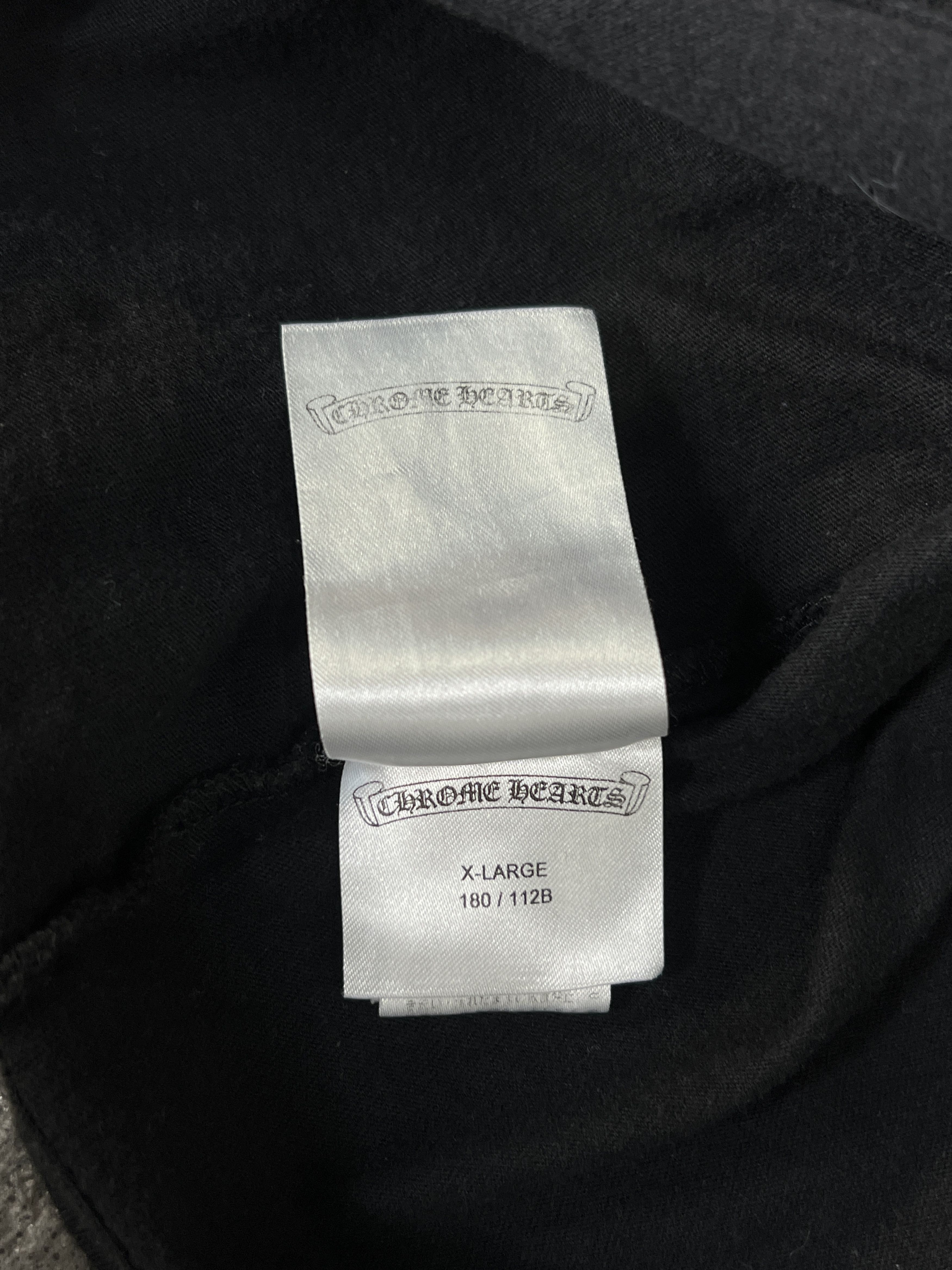 Chrome Hearts Chrome Hearts Long Sleeve Pocket Tee Black USA XL Size US XL / EU 56 / 4 - 9 Thumbnail