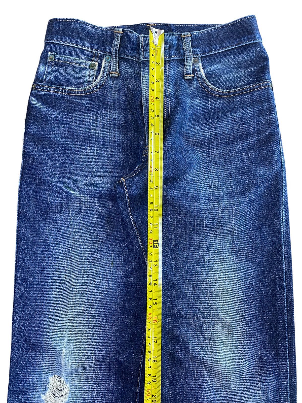 Edwin Vintage Edwin 502 Dark Blue Wash Style Loose Jeans Size US 26 / EU 42 - 6 Thumbnail