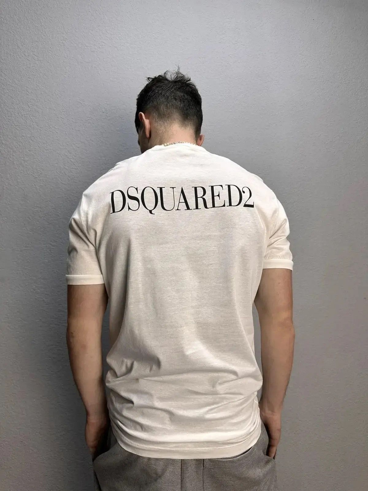 Dsquared2 Vintage Y2K Dsquared2 "POSE" T-Shirt dsquared2 white Size US M / EU 48-50 / 2 - 4 Thumbnail