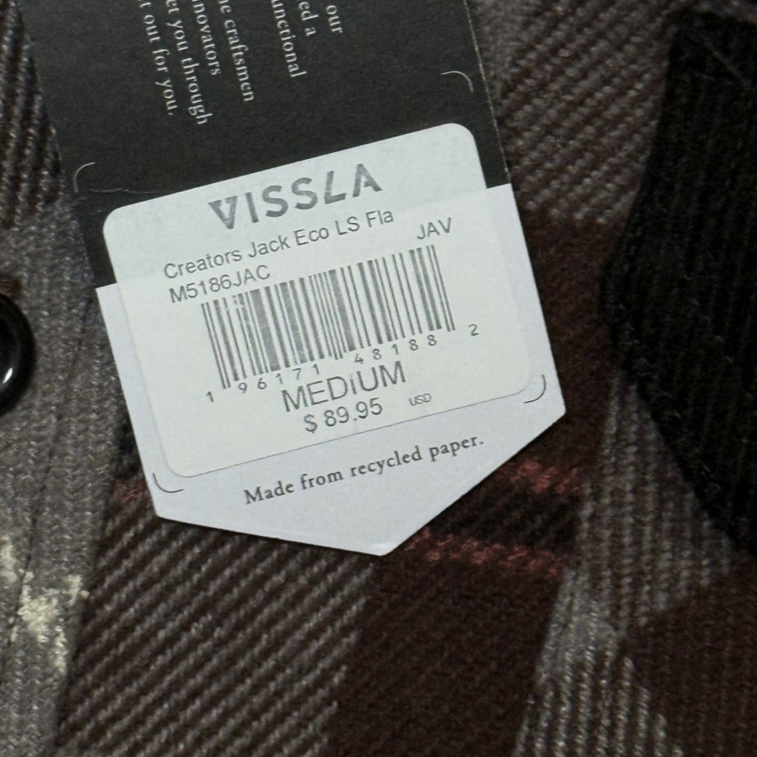 Vissla Vissla Creators Jack Eco Flannel Java Mens Medium Size US M / EU 48-50 / 2 - 6 Thumbnail