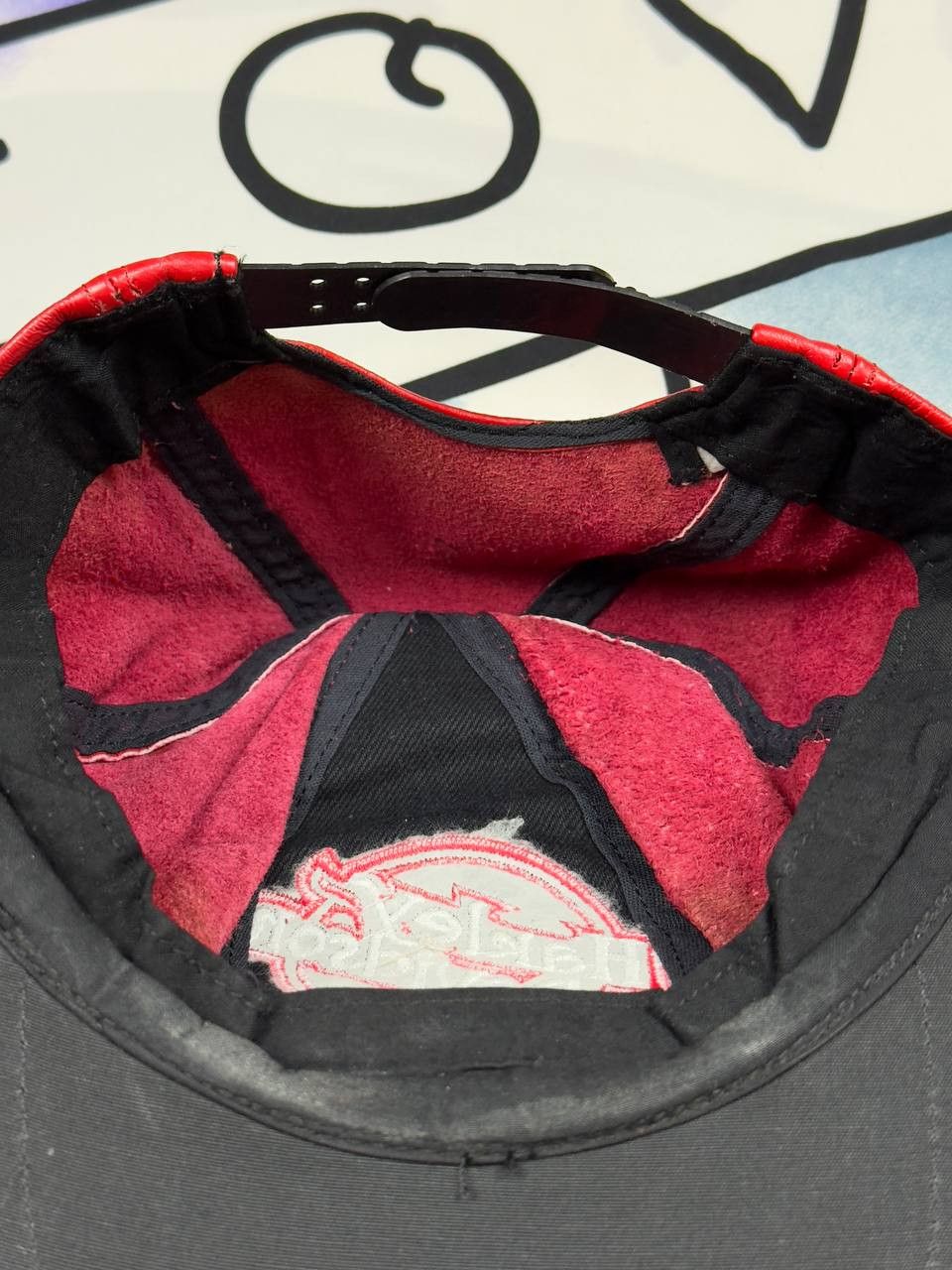 Harley Davidson Vintage Rare Harley Davidson Motorcycles Leather Cap Size ONE SIZE - 8 Thumbnail