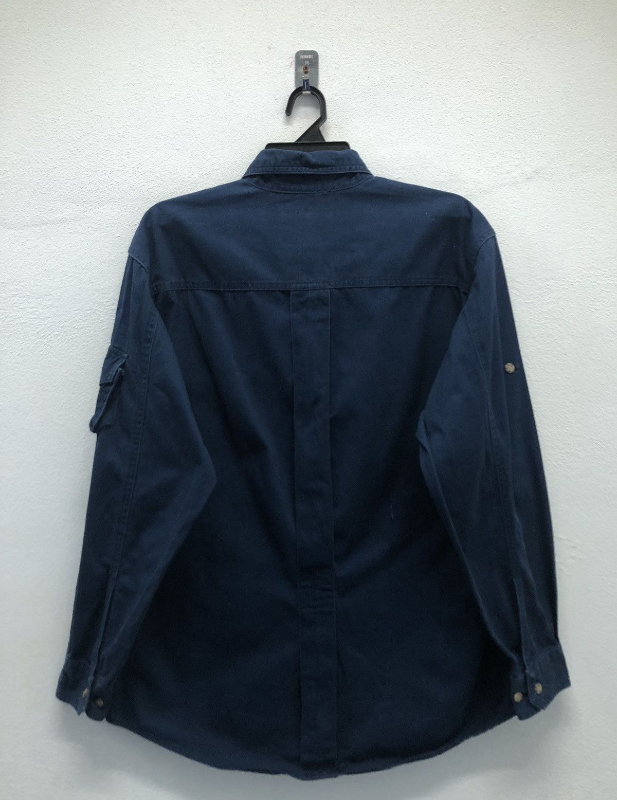 Vintage Woolrich Outdoor Guide Collection Men's Navy Button-Up Shirt Size US M / EU 48-50 / 2 - 2 Thumbnail