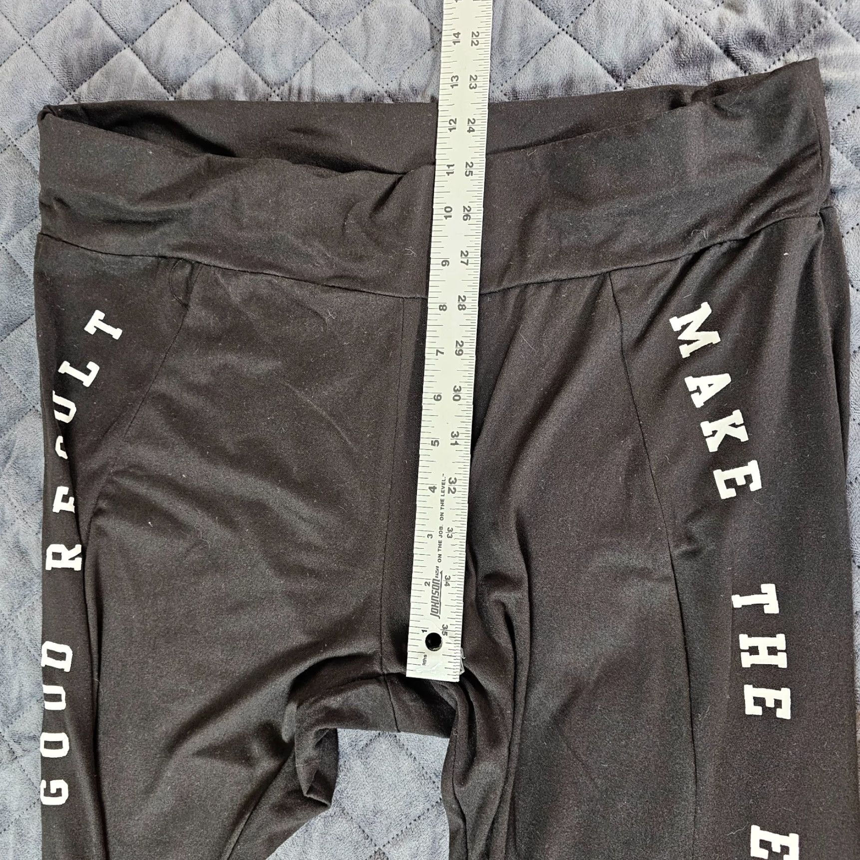 Shein VINTAGE? No — Actual: SHEIN Curve Leggings Black Ankle Women 2XL Elastic Waist Plus Size 2XL Women Leggings Size 40" / US 18 - 5 Thumbnail