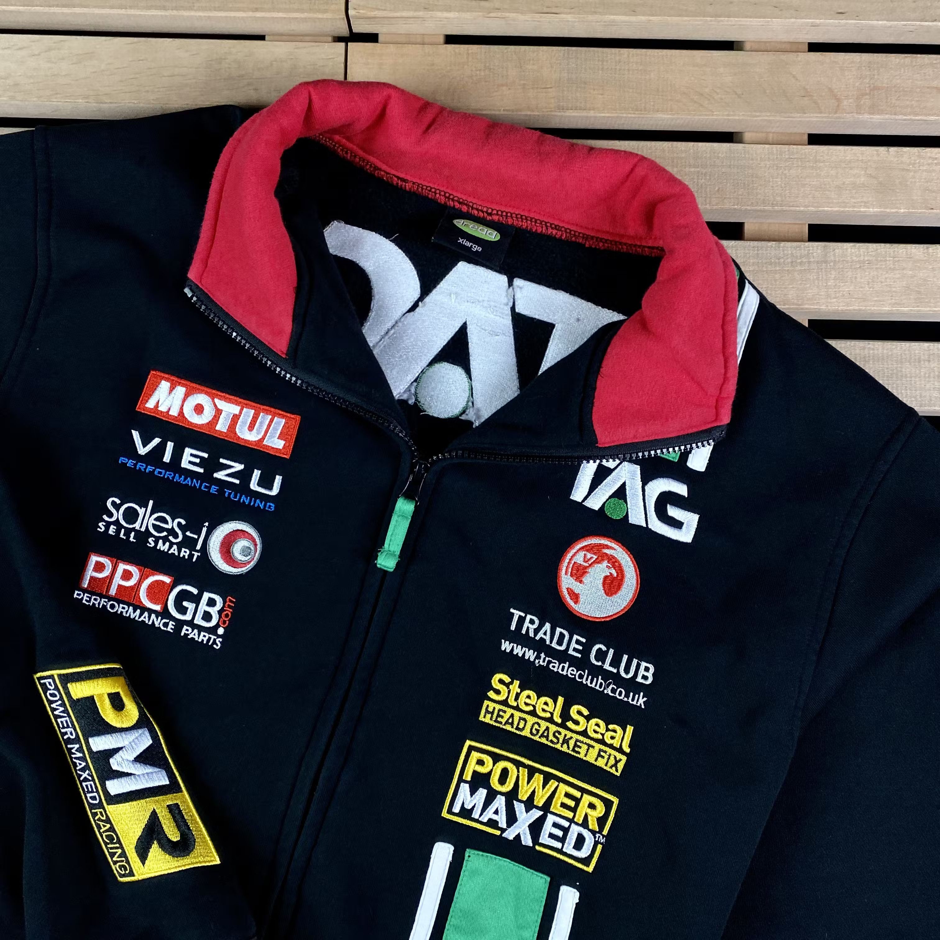 Vintage Mens Fleece Bomber Jacket Power Maxed Racing Motul Size XL Size US XL / EU 56 / 4 - 2 Thumbnail