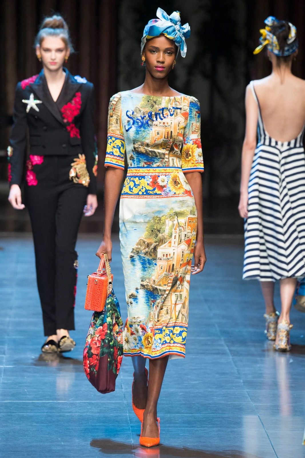 Dolce & Gabbana SS16 Runway Sorento Sequin Silk Dress Size XS / US 0-2 / IT 36-38 - 1 Thumbnail