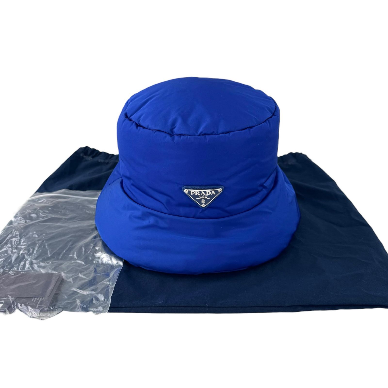 Prada Prada Blue Nylon Puffy Bucket Hat Size ONE SIZE - 2 Thumbnail