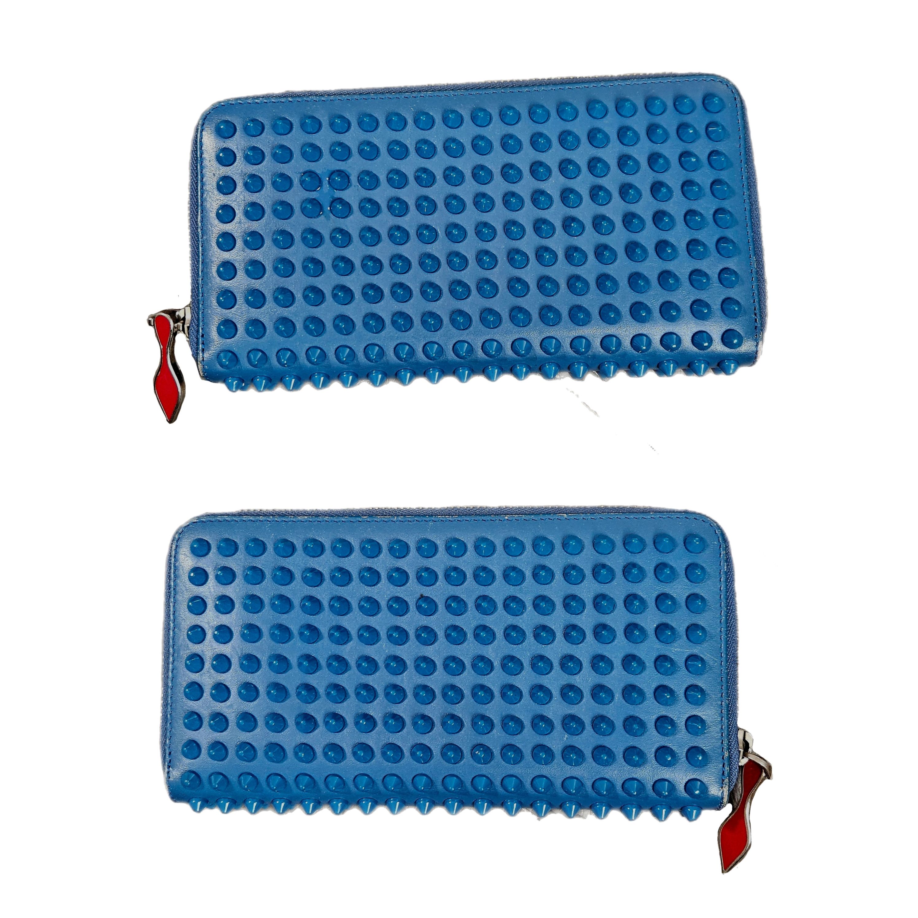 Christian Louboutin Christian Louboutin Ocean Blue Panettone Long Wallet w/ Box Size ONE SIZE - 2 Thumbnail
