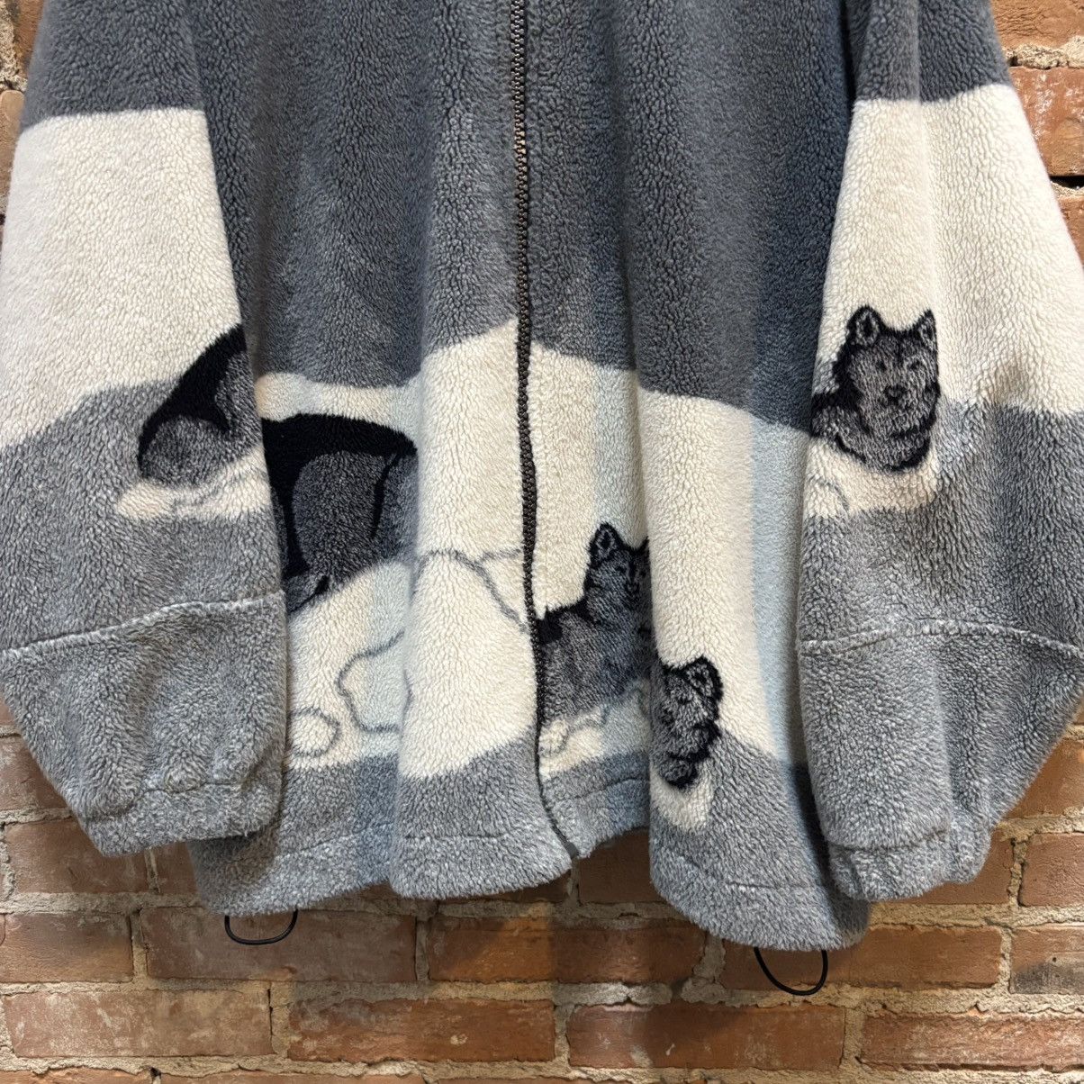 Vintage $80 Vintage 90s Wolf Sherpa Jacket Size US XL / EU 56 / 4 - 2 Thumbnail