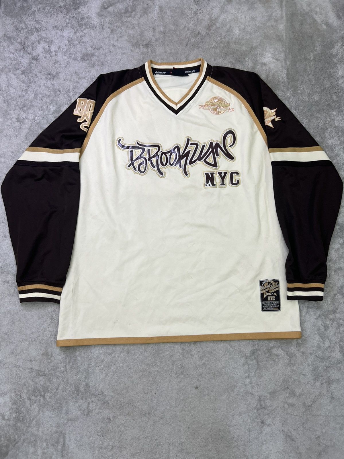 Other Vintage Y2K Bone.NY Brooklyn NYC Hockey Style Jersey XXL Size US XXL / EU 58 / 5 - 1 Thumbnail