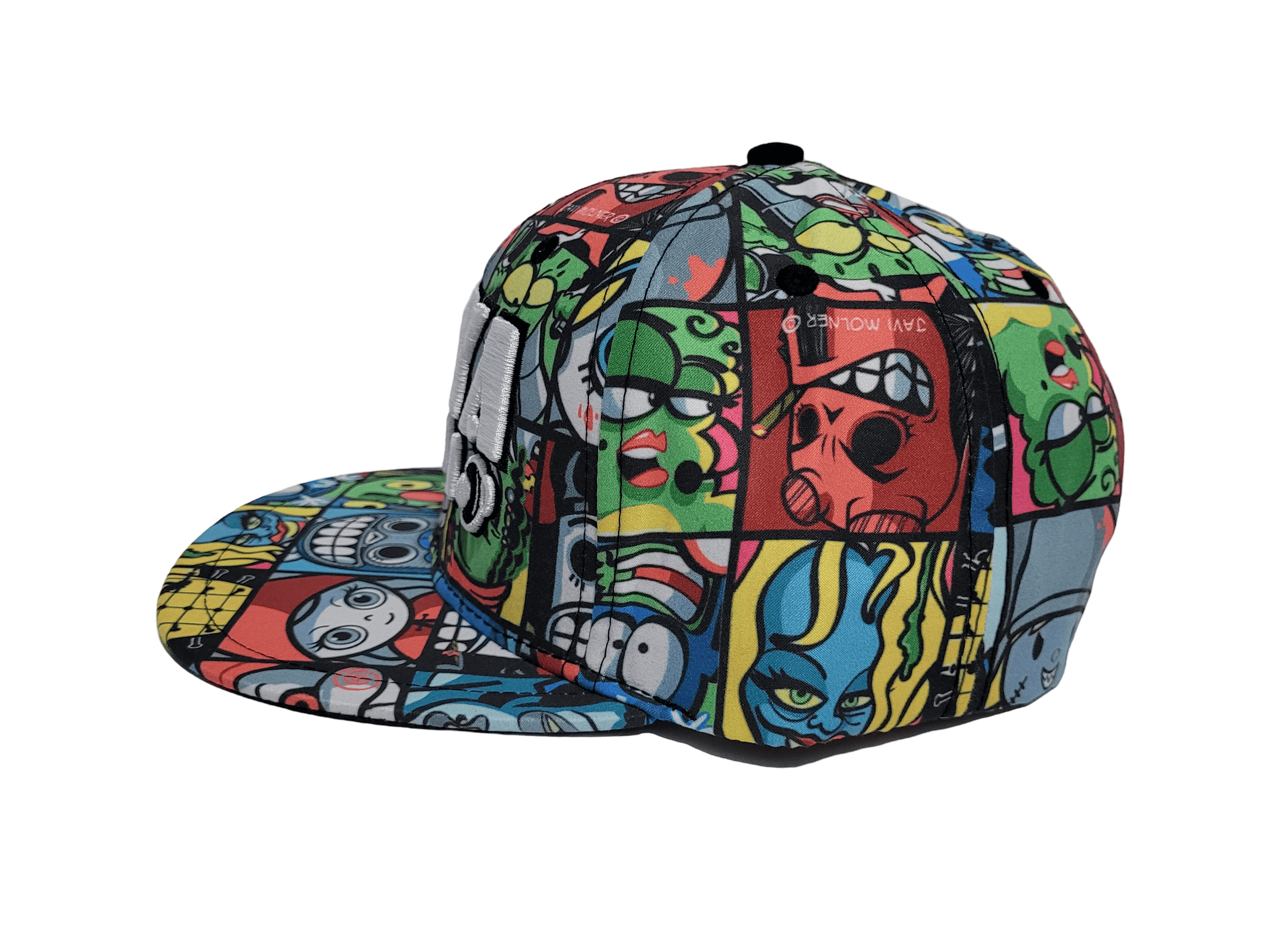 Other Maya Studio Colorful Cartoon Collage Snapback Size ONE SIZE - 4 Thumbnail