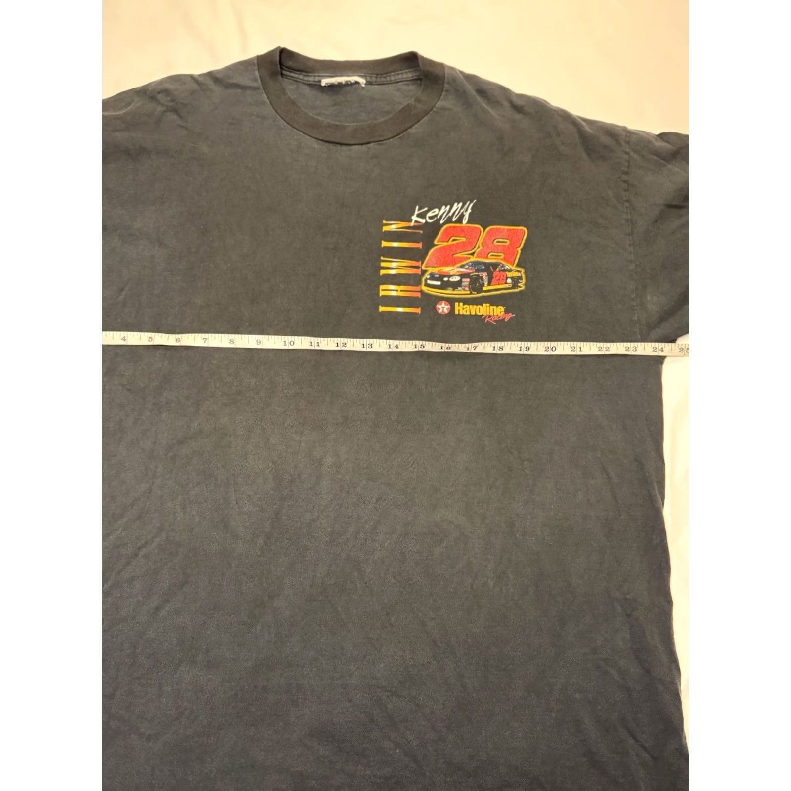 NASCAR VINTAGE Kenny Irwin #28 Shirt Nascar Havoline Racing Authentic Mens XL Black Cotton Logo 90s Sports Cars Shoes? Size US XL / EU 56 / 4 - 4 Thumbnail