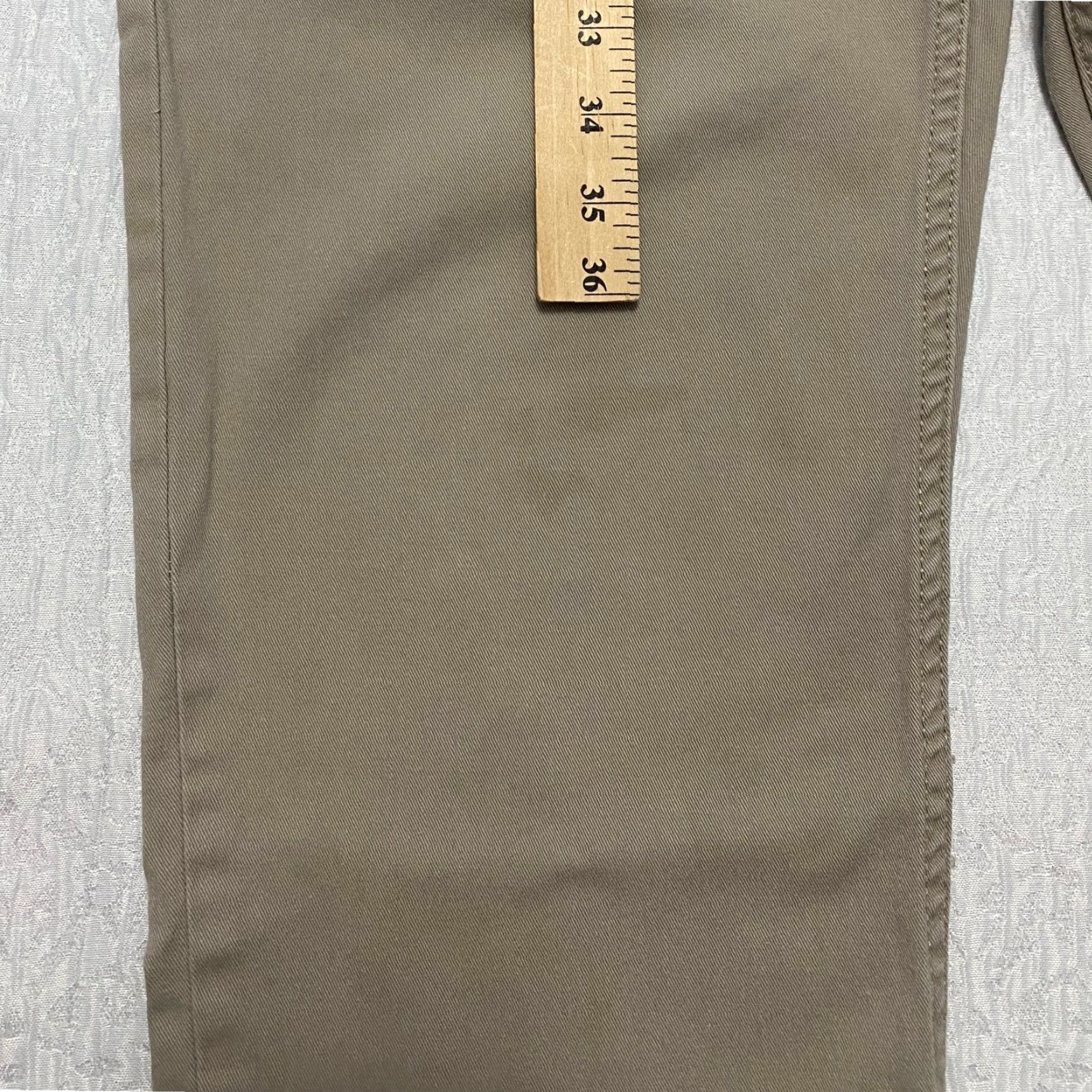 H&M H&M Khaki Chino Pants Men Slim 30 Beige Straight Flat Front Zip Button Casual Pants Size US 30 / EU 46 - 5 Thumbnail