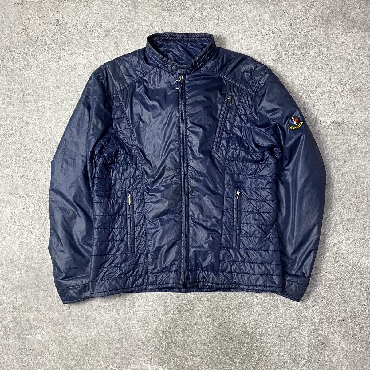 Moncler × Vintage Vintage Moncler Biker jacket Size US M / EU 48-50 / 2 - 2 Thumbnail