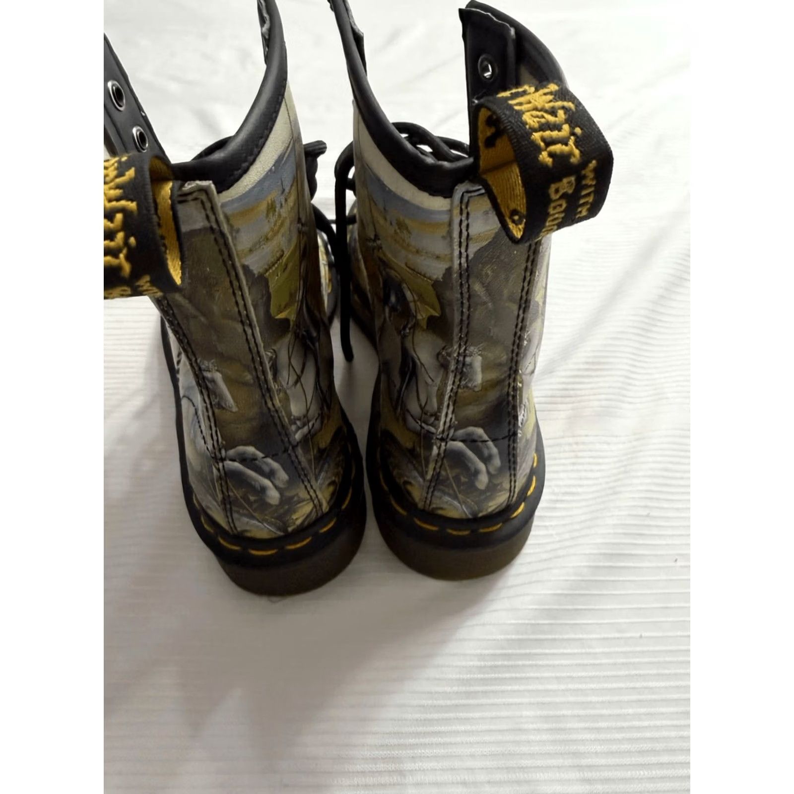 Dr. Martens Dr Martens 1460 Boots Adult Size 6 George & The Dragon Museum Artist Combat Leather Womens Size US 6 / IT 36 - 4 Thumbnail