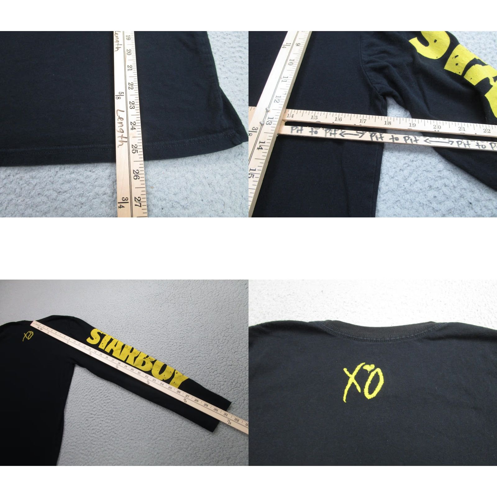 Vintage Starboy Shirt The Weeknd XO Graphic Album Tour Long Sleeve Small Black Mens Size US S / EU 44-46 / 1 - 8 Thumbnail