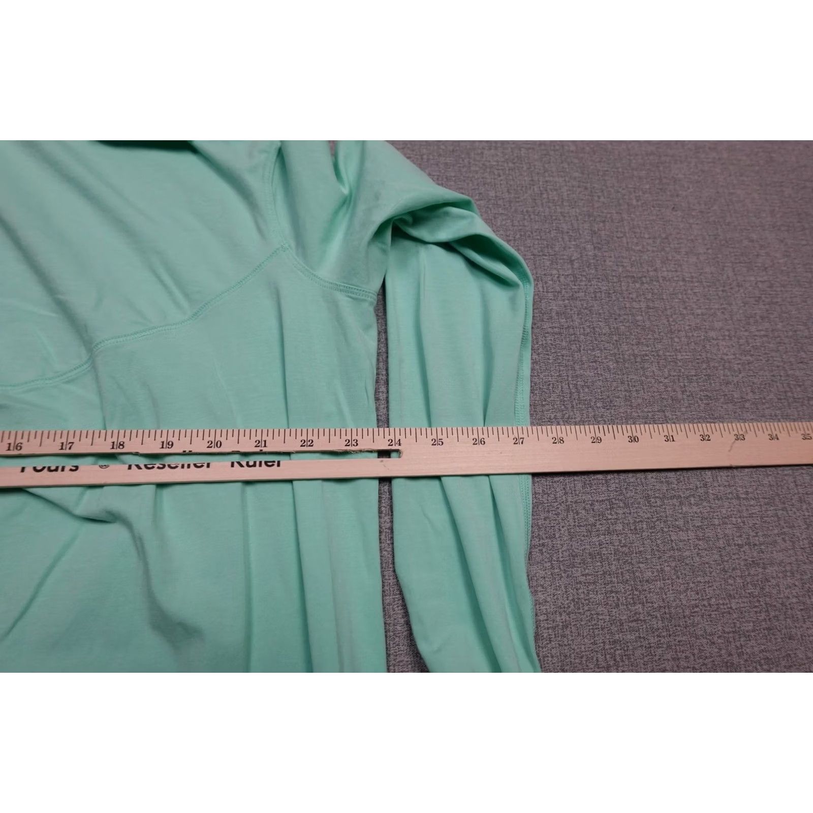 Lululemon Lululemon T-Shirt Dress Womens 6 Green Jersey 3/4 Sleeve Boat Neck Short Dress Casual Size M / US 6-8 / IT 42-44 - 7 Thumbnail