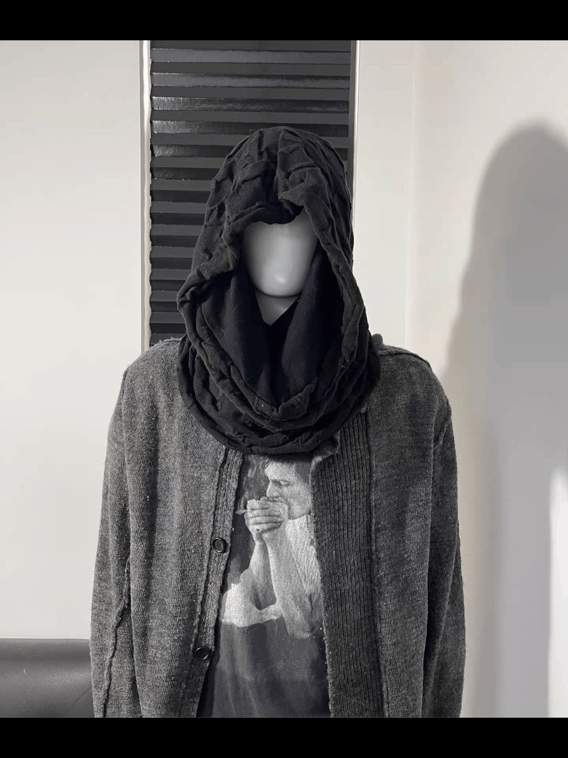 Yohji Yamamoto Yohji Yamamoto Pull Over Scarf-2508 Size ONE SIZE - 6 Thumbnail