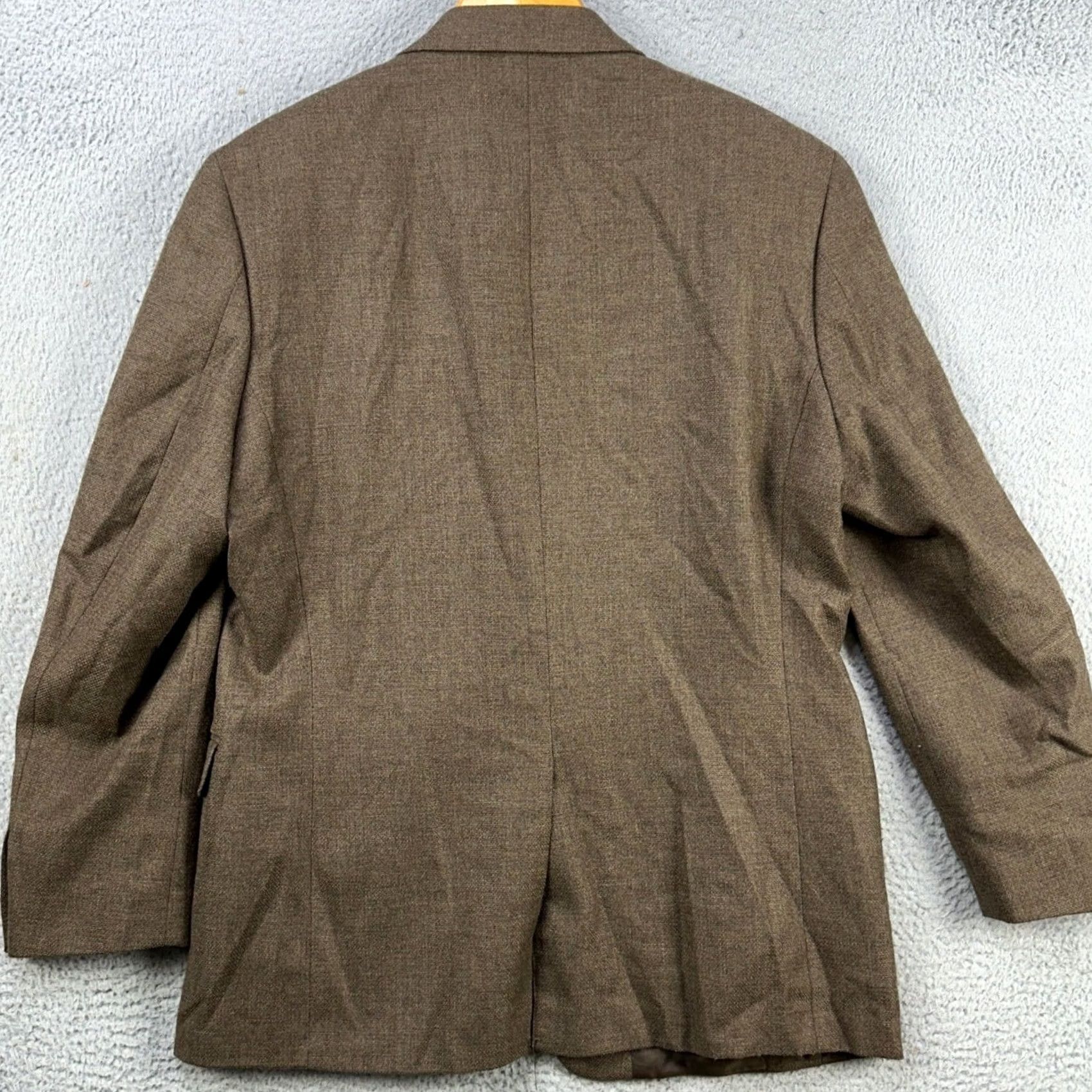 Ralph Lauren Lauren Ralph Lauren Wool Blazer Sport Coat Mens 42R Brown Long Sleeve Two-Button Size US XL / EU 56 / 4 - 2 Thumbnail