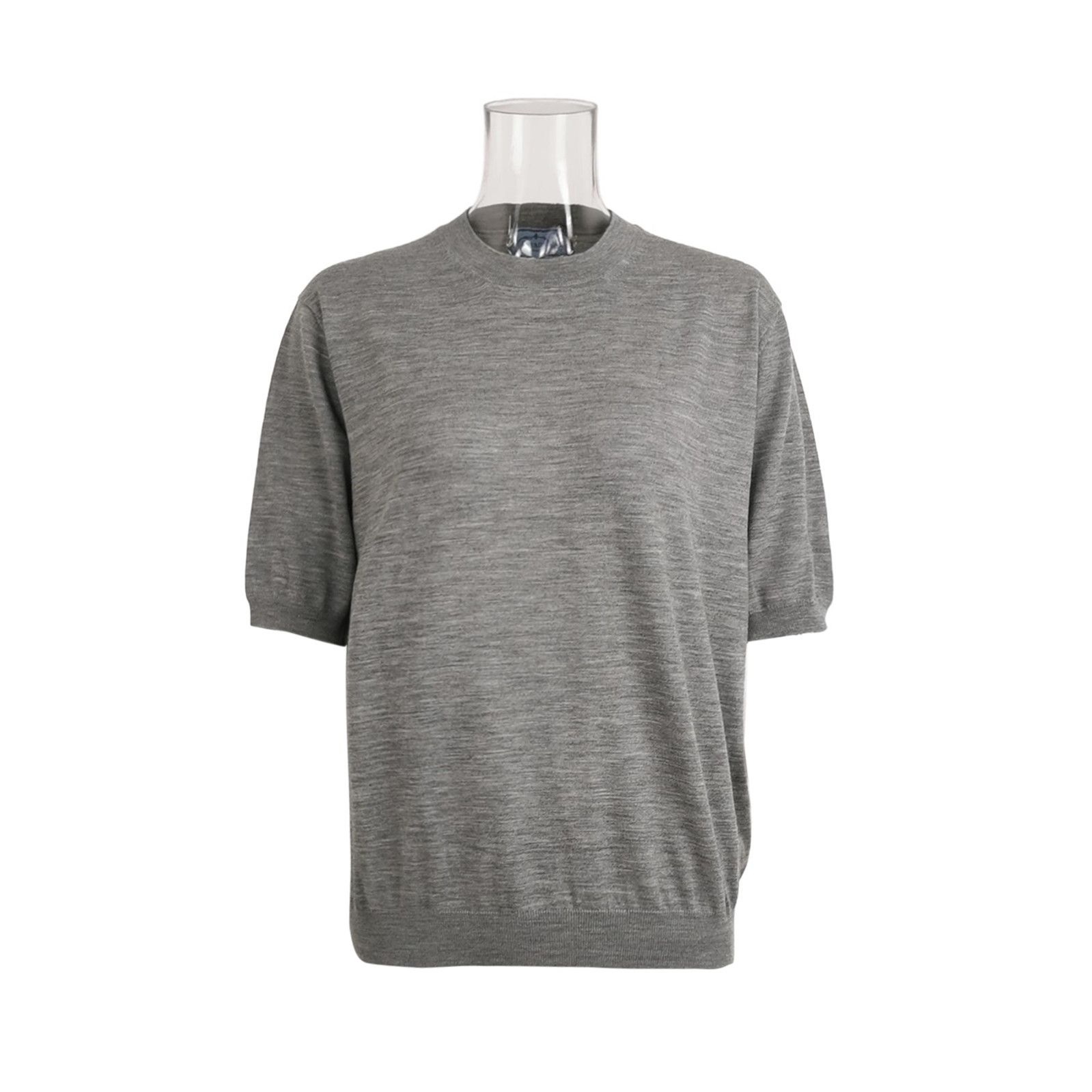 Prada Prada Gray Wool Sweater for Women 0089 Size L / US 10 / IT 46 - 1 Thumbnail