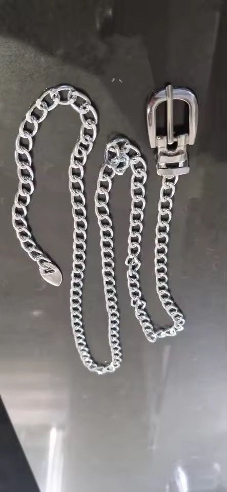 Japanese Brand Polished Cuban Link Chain Belt (105cm) Size ONE SIZE - 5 Thumbnail