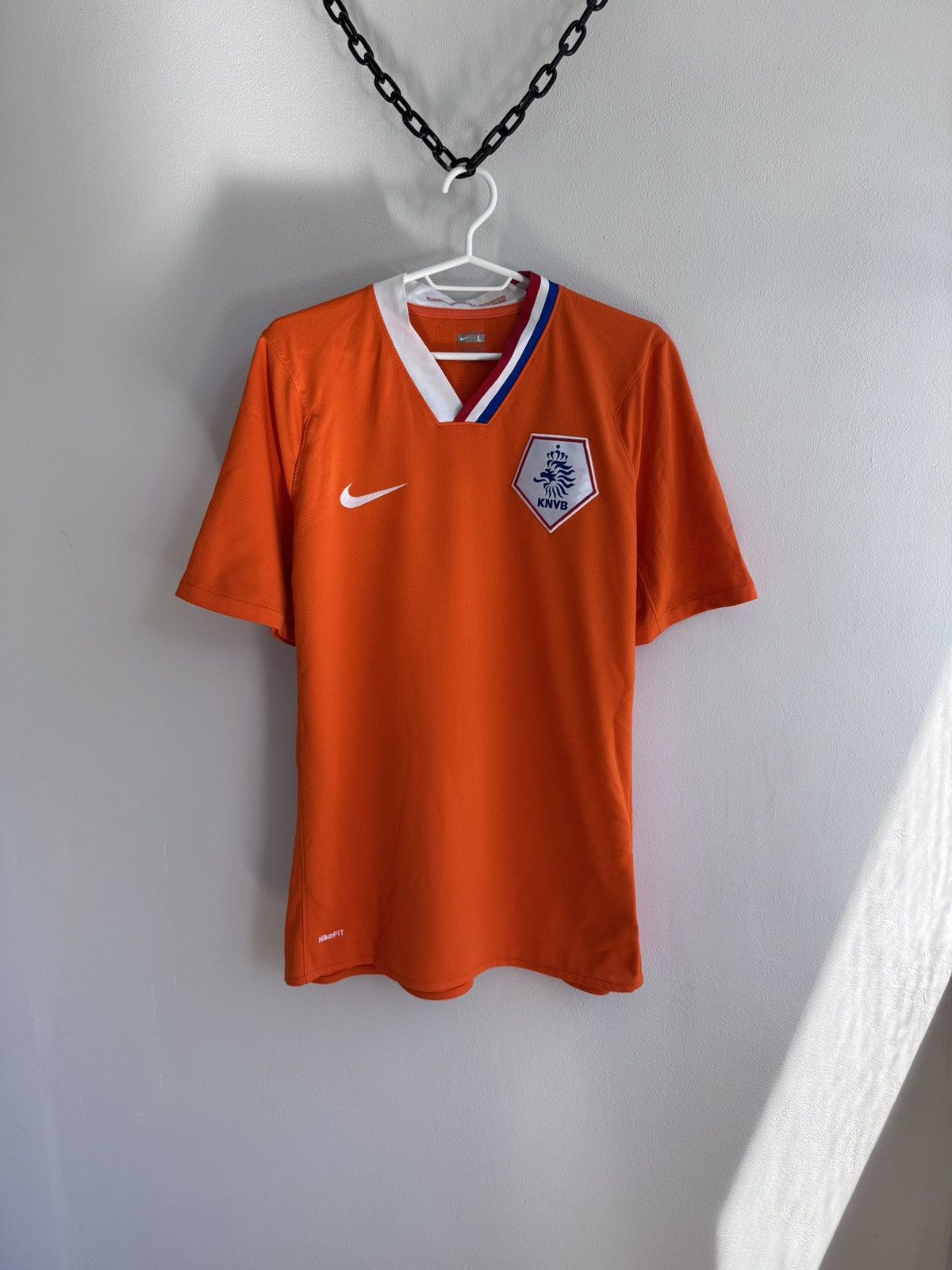 Nike NETHERLANDS TEAM 2010 2011 HOME FOOTBALL SHIRT SOCCER JERSEY Size US L / EU 52-54 / 3 - 1 Thumbnail