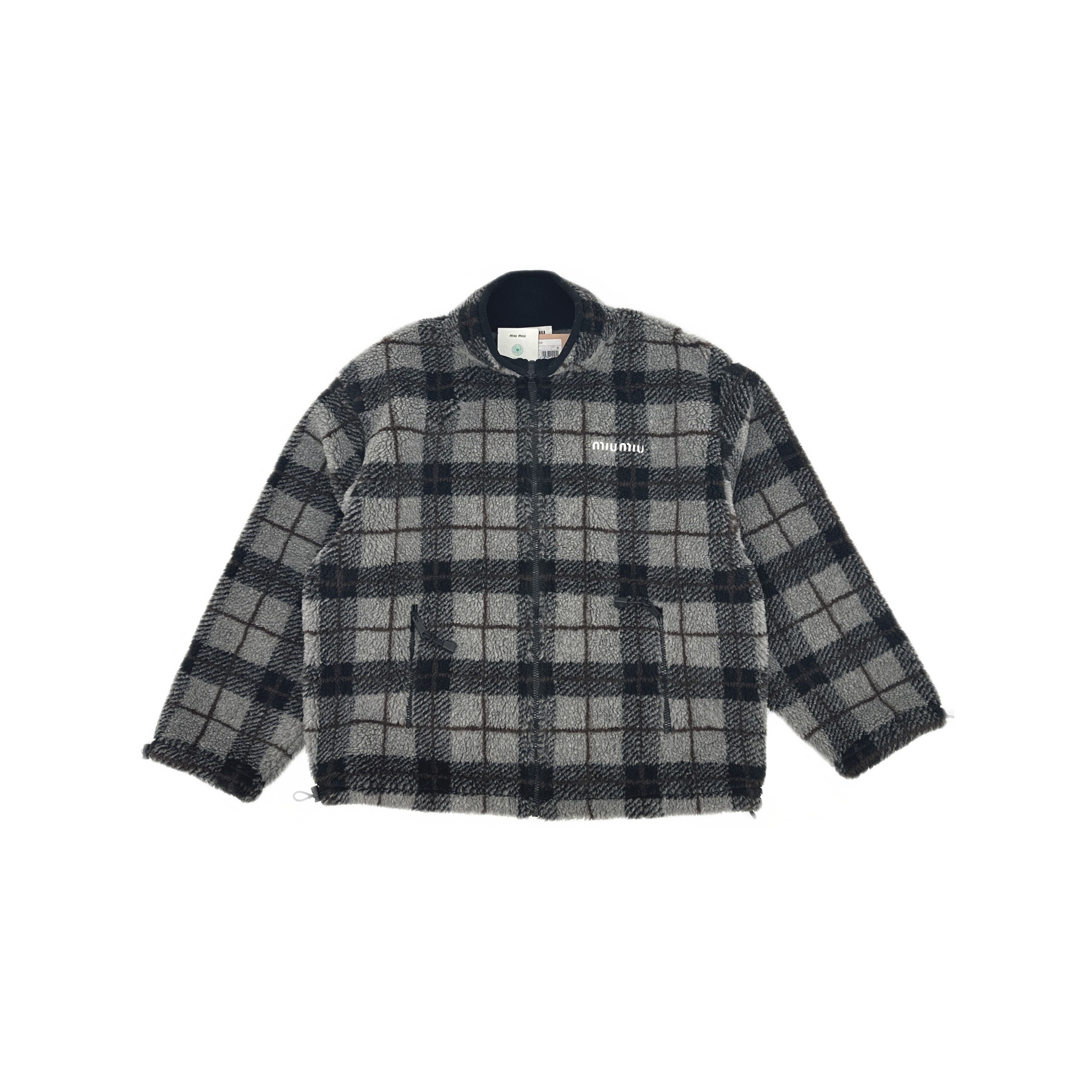 Miu Miu Miu Miu Teddy Check Jacket Size M Size M / US 6-8 / IT 42-44 - 1 Thumbnail