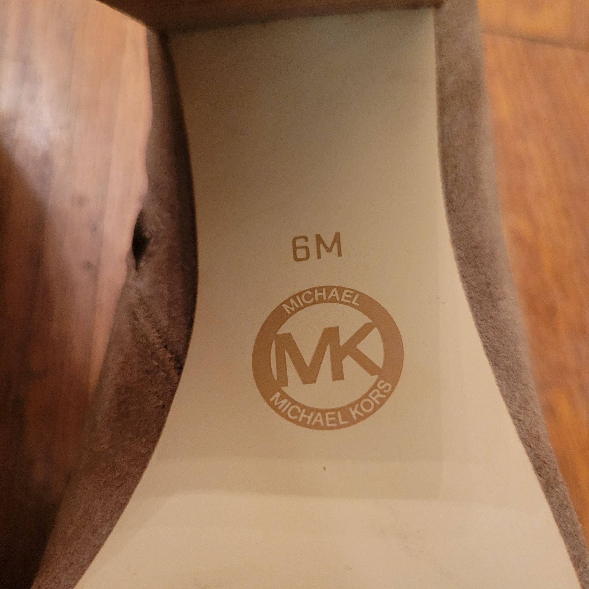 Michael Kors Michael Kors 6M WESTLEY Suede Leather Peep Toe Woven Ankle B Size US 6 / IT 36 - 6 Thumbnail